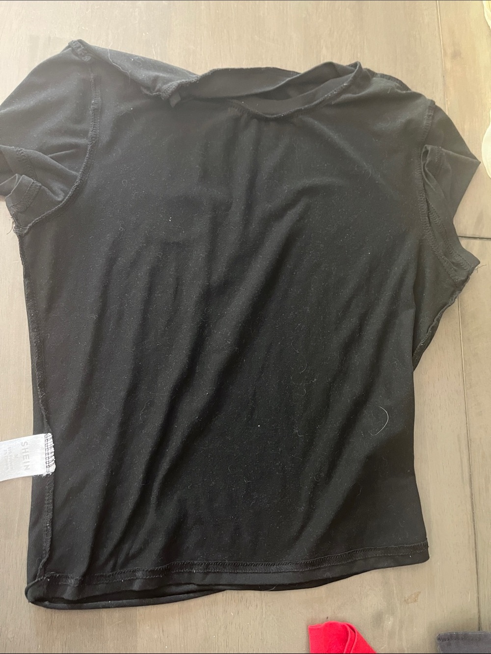 SHEIN Black Short Sleeve Crewneck Tee